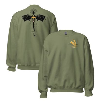 Violet Sorrengail Dragon Relic Sweatshirt - The Bean Workshop - fourth wing, rebecca yarros, sweatshirt, violet sorrengail