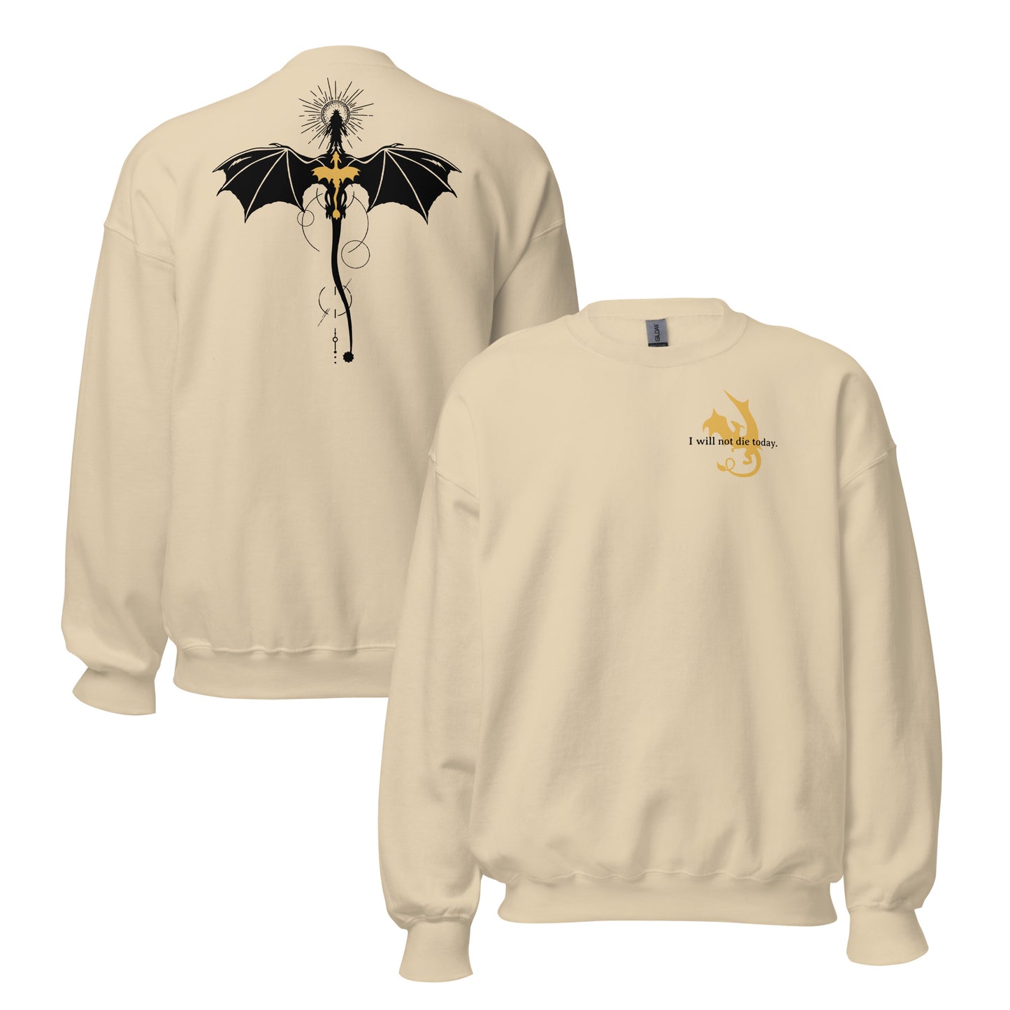 Violet Sorrengail Dragon Relic Sweatshirt - The Bean Workshop - fourth wing, rebecca yarros, sweatshirt, violet sorrengail