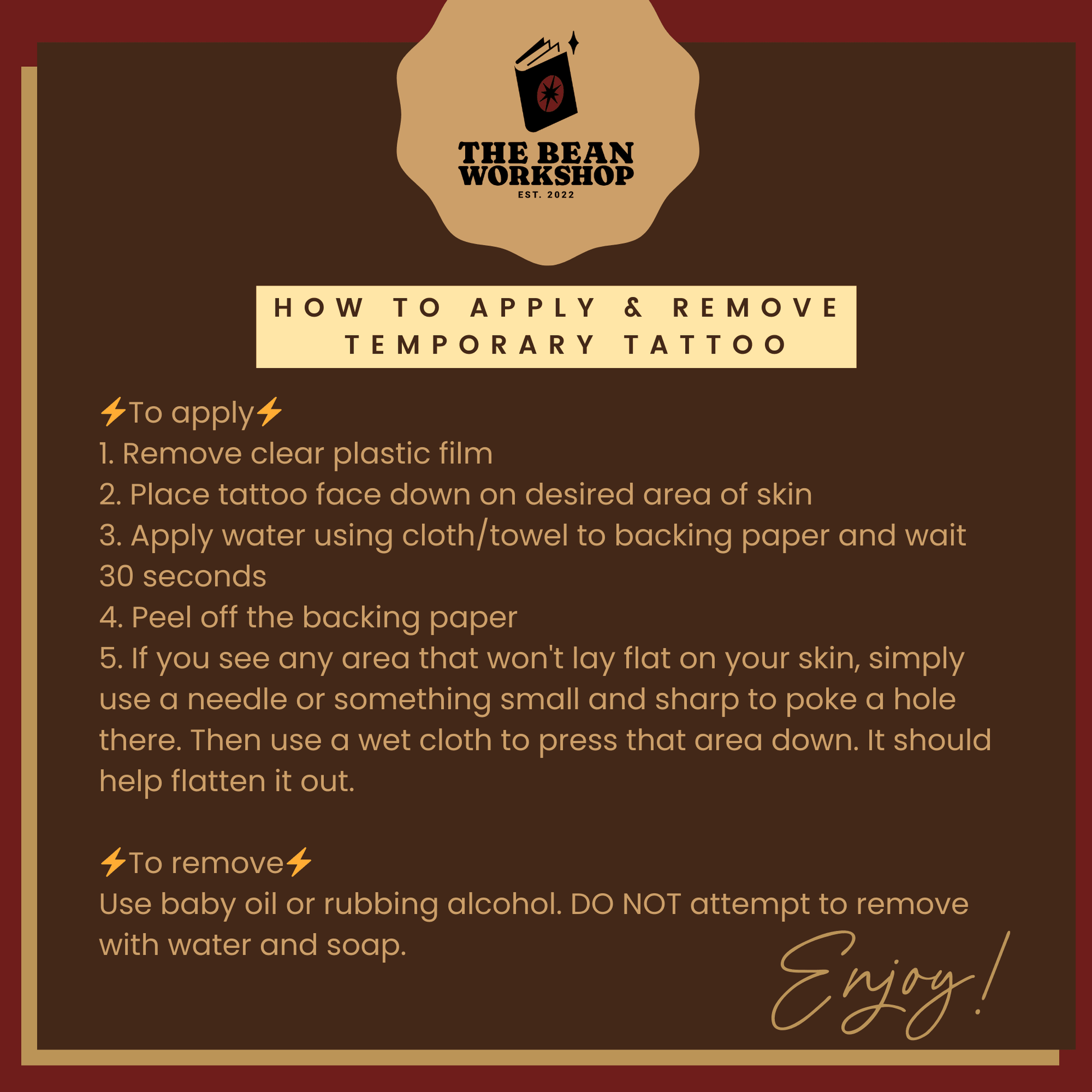 Violet Sorrengail Dragon Relic Temporary Tattoo - The Bean Workshop - fourth wing, rebecca yarros, temporary tattoo, violet sorrengail