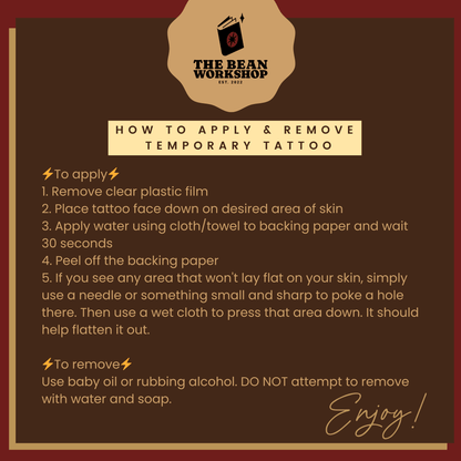 Violet Sorrengail Dragon Relic Temporary Tattoo - The Bean Workshop - fourth wing, rebecca yarros, temporary tattoo, violet sorrengail