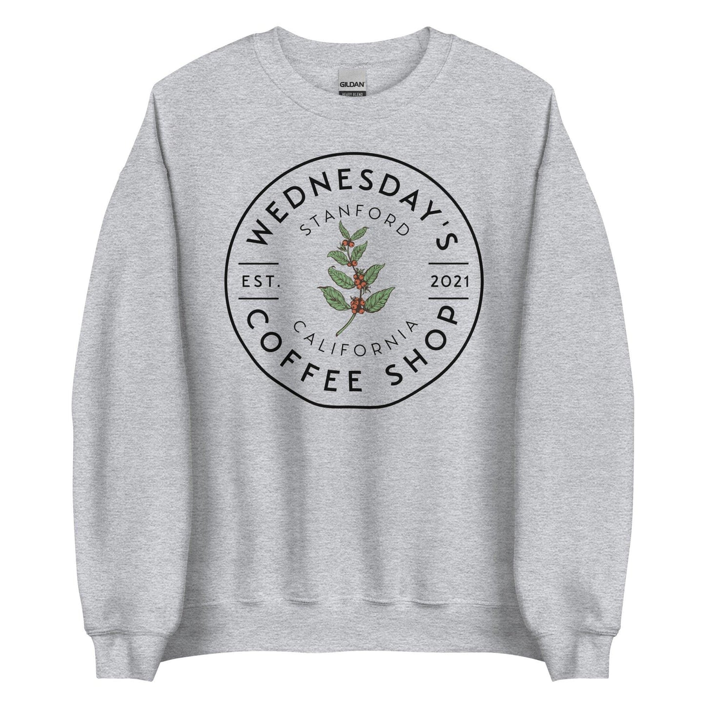 Wednesday's Coffee Shop Sweater - The Bean Workshop - adam carlsen, ali hazelwood, olive smith, sweatshirt, the love hypothesis