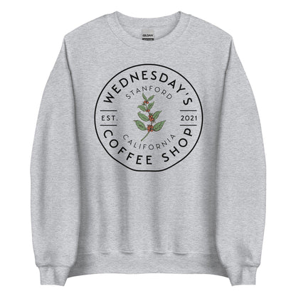 Wednesday's Coffee Shop Sweater - The Bean Workshop - adam carlsen, ali hazelwood, olive smith, sweatshirt, the love hypothesis