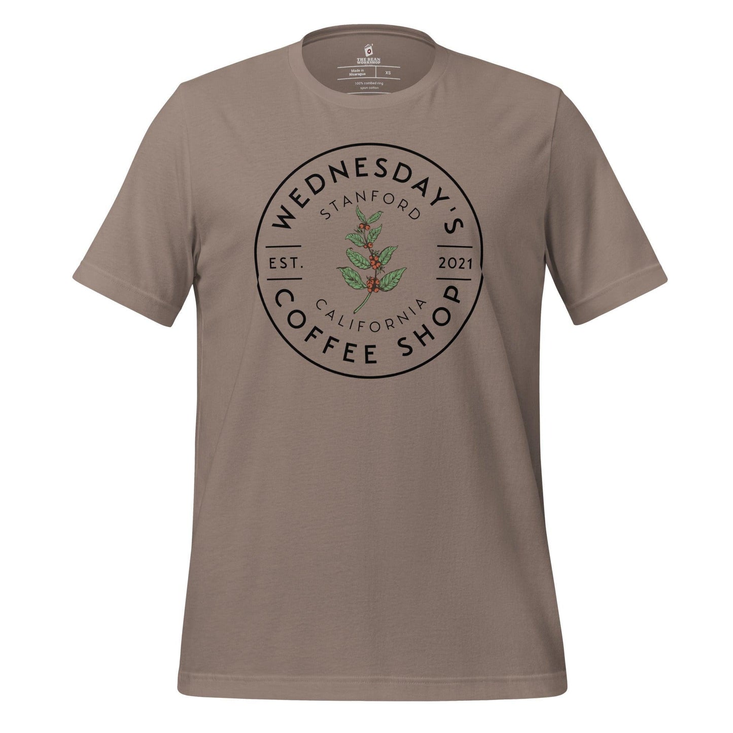 Wednesday's Coffee Shop T-Shirt - The Bean Workshop - adam carlsen, ali hazelwood, olive smith, t-shirt, the love hypothesis
