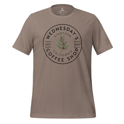 Wednesday's Coffee Shop T-Shirt - The Bean Workshop - adam carlsen, ali hazelwood, olive smith, t-shirt, the love hypothesis