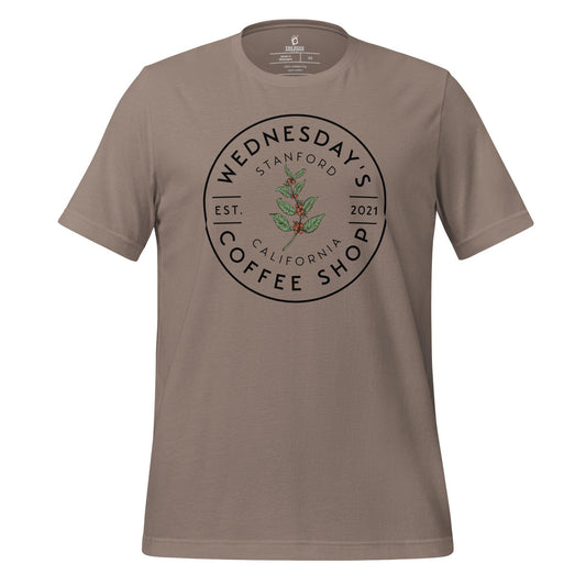 Wednesday's Coffee Shop T-Shirt - The Bean Workshop - adam carlsen, ali hazelwood, olive smith, t-shirt, the love hypothesis