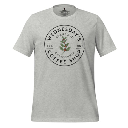 Wednesday's Coffee Shop T-Shirt - The Bean Workshop - adam carlsen, ali hazelwood, olive smith, t-shirt, the love hypothesis