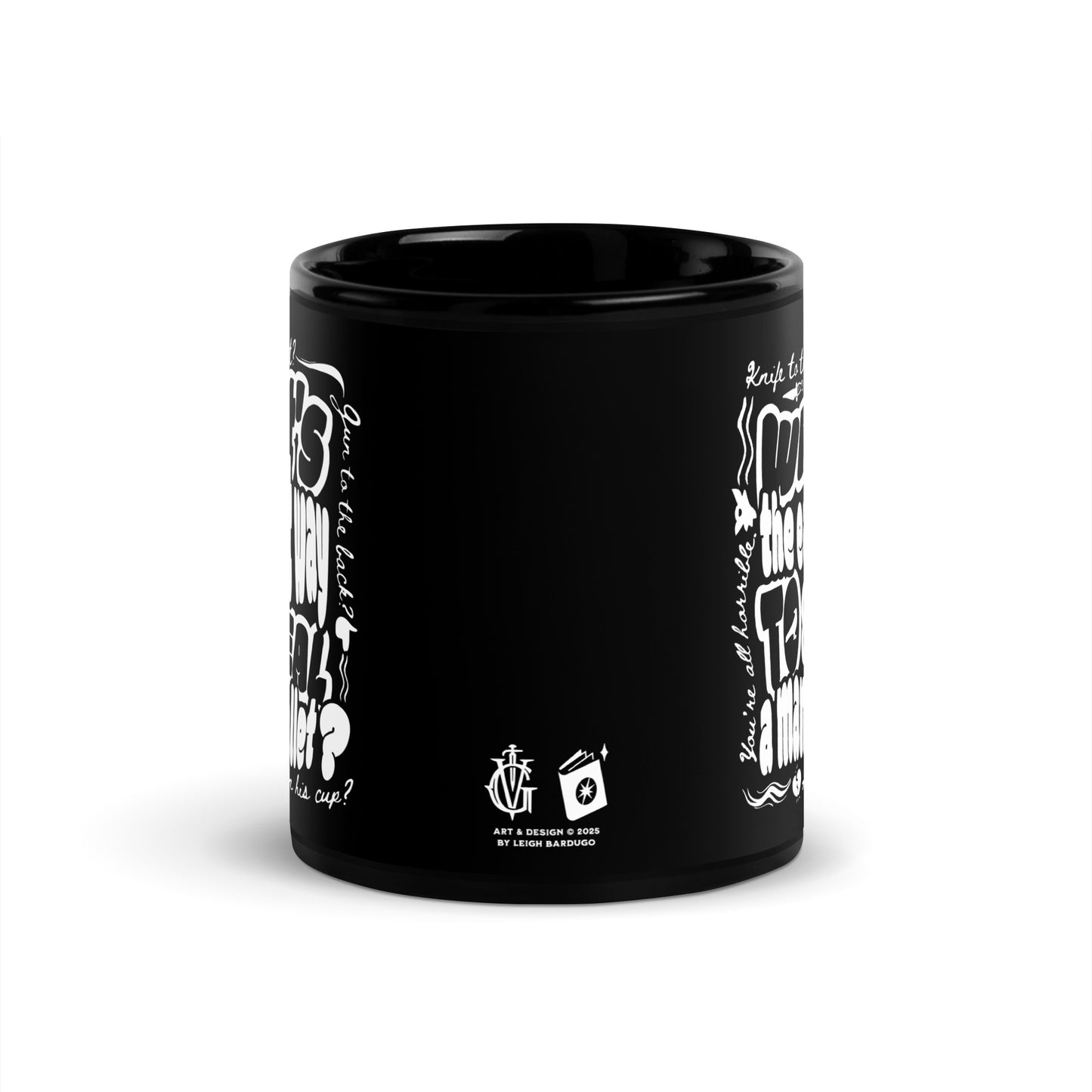 Easiest Way to Steal A Man's Wallet Black Glossy Mug - The Bean Workshop - Bookworm Mug, Dark Humor, Fan Merchandise, Fantasy Book Mug, Grishaverse gift for readers, Kaz Brekker quote coffee cup, Ketterdam, Leigh Bardugo bookish merch, Literary Gift, Six of Crows mug, The Crows, The Dregs, Typographic Design