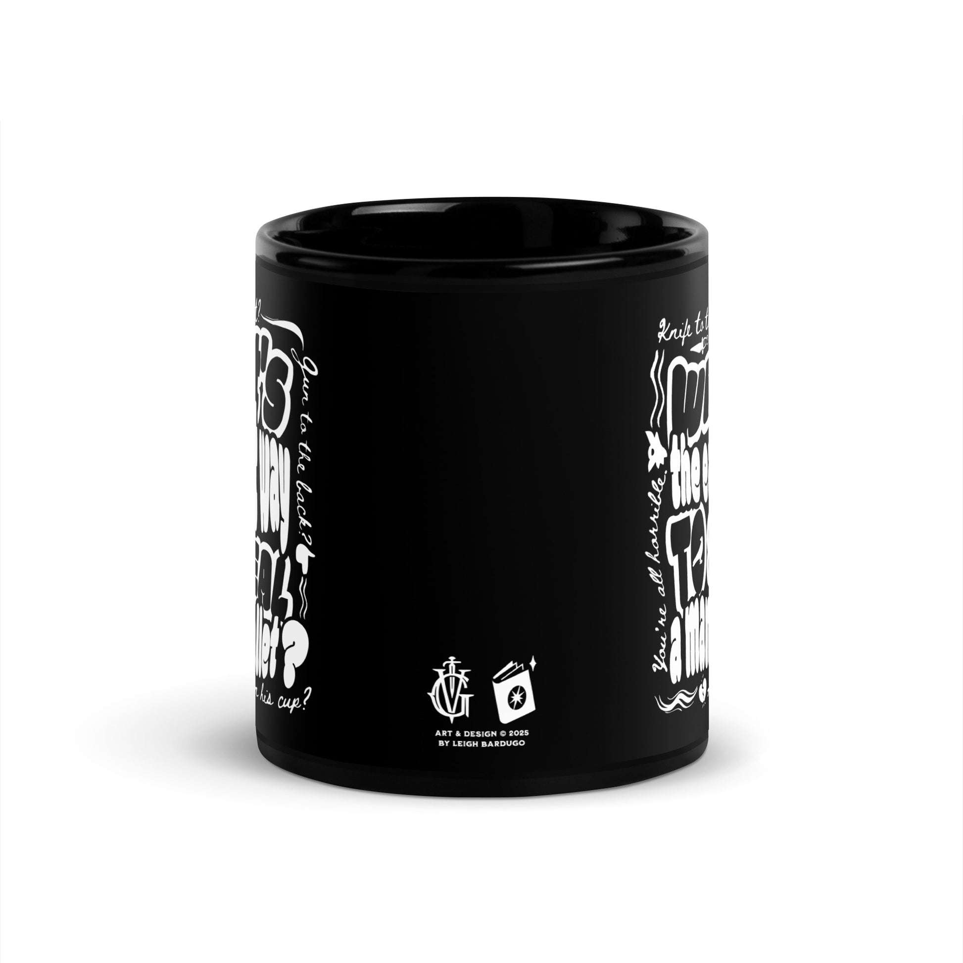 Easiest Way to Steal A Man's Wallet Black Glossy Mug - The Bean Workshop - Bookworm Mug, Dark Humor, Fan Merchandise, Fantasy Book Mug, Grishaverse gift for readers, Kaz Brekker quote coffee cup, Ketterdam, Leigh Bardugo bookish merch, Literary Gift, Six of Crows mug, The Crows, The Dregs, Typographic Design