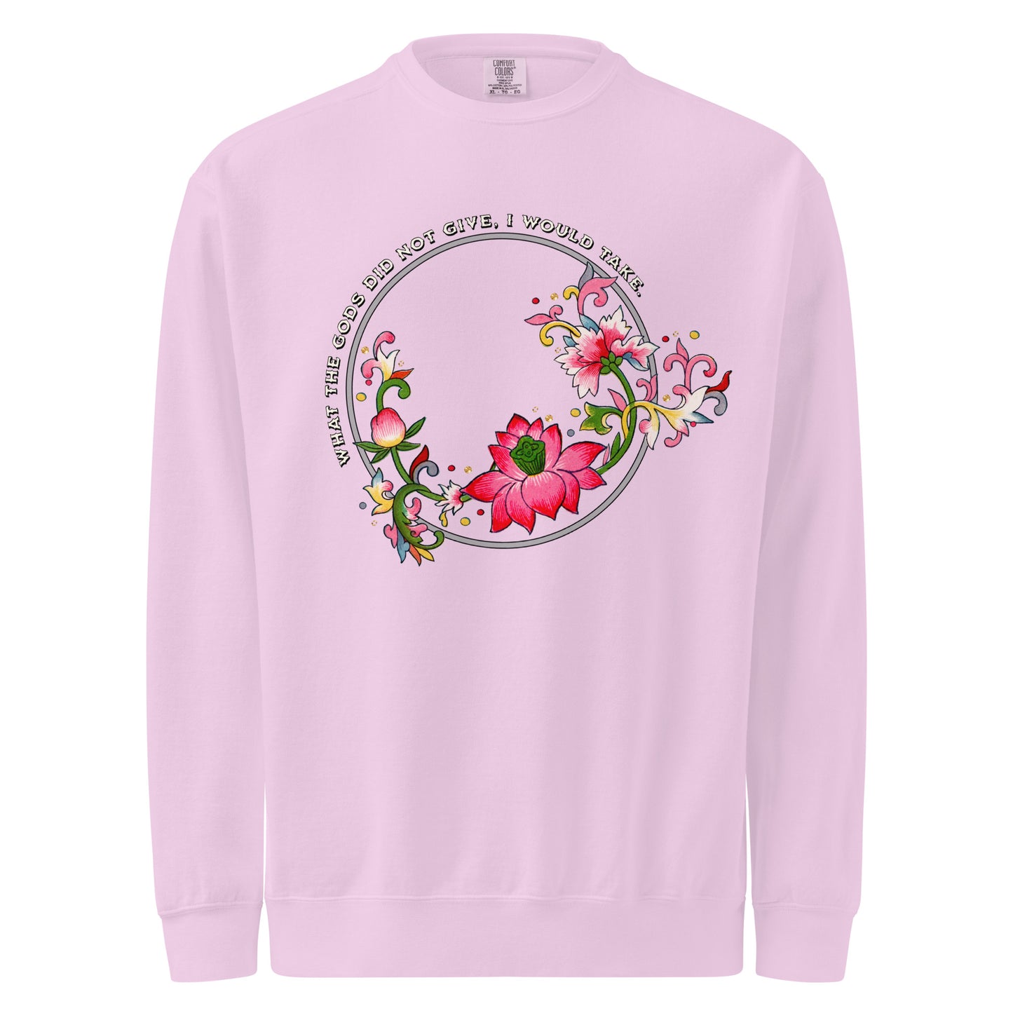 What The Gods Did Not Give, I Would Take Sweatshirt - The Bean Workshop - Book lover gift idea, Bookish aesthetic, Celestial Kingdom, Fantasy rebellion quote, Immortal, Liyen, Romantasy quote shirt, Strong woman book apparel, Sue Lynn Tan, sweater, sweatshirt