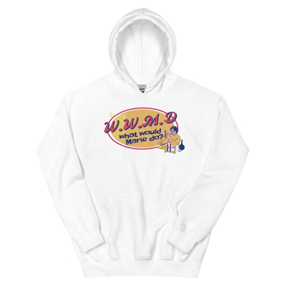 What Would Marie Curie Do? Hoodie - The Bean Workshop - ali hazelwood, Bee Königswasser, hoodie, Levi Ward, love on the brain, retro