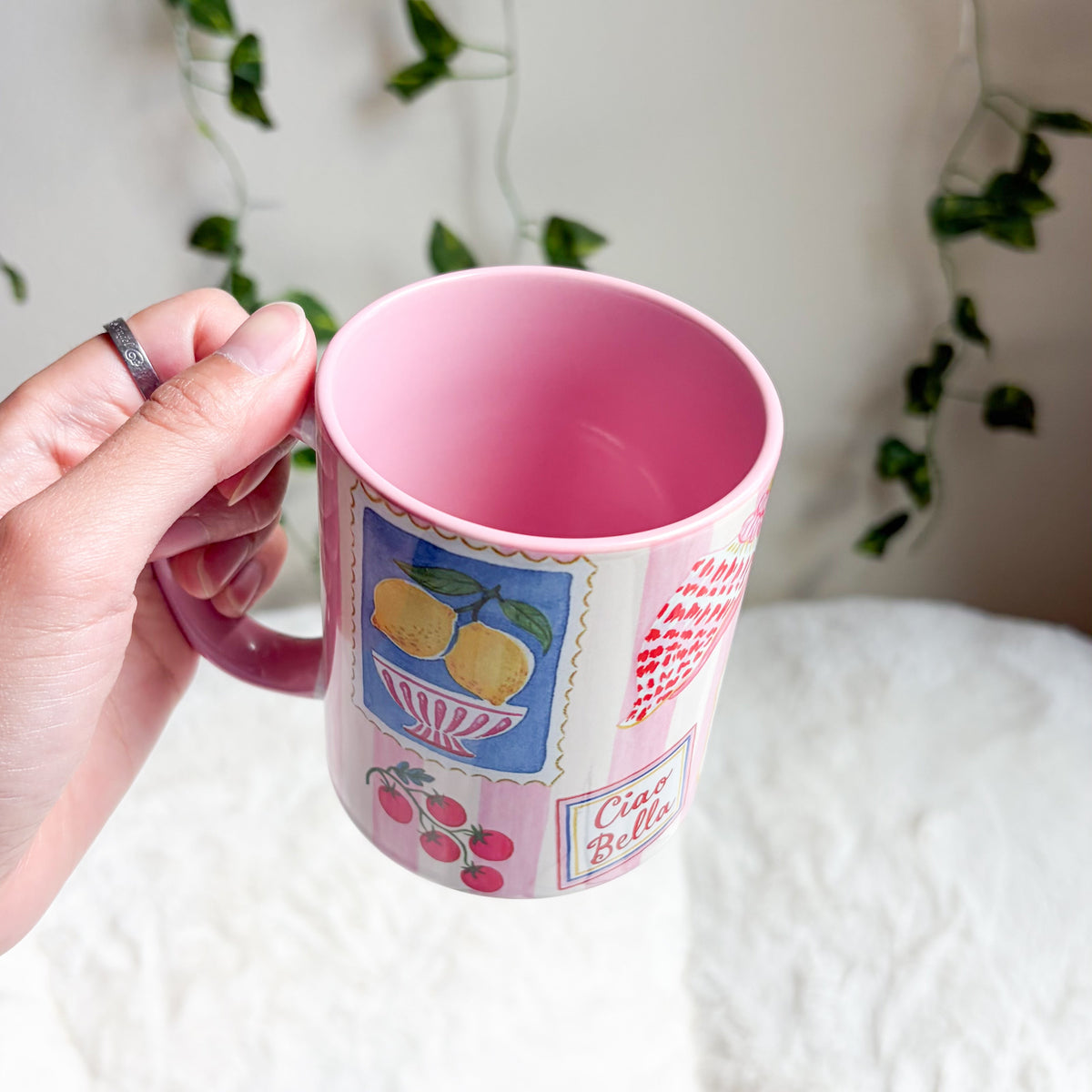 Where Your Emails Find Me Pink Ceramic Mug
