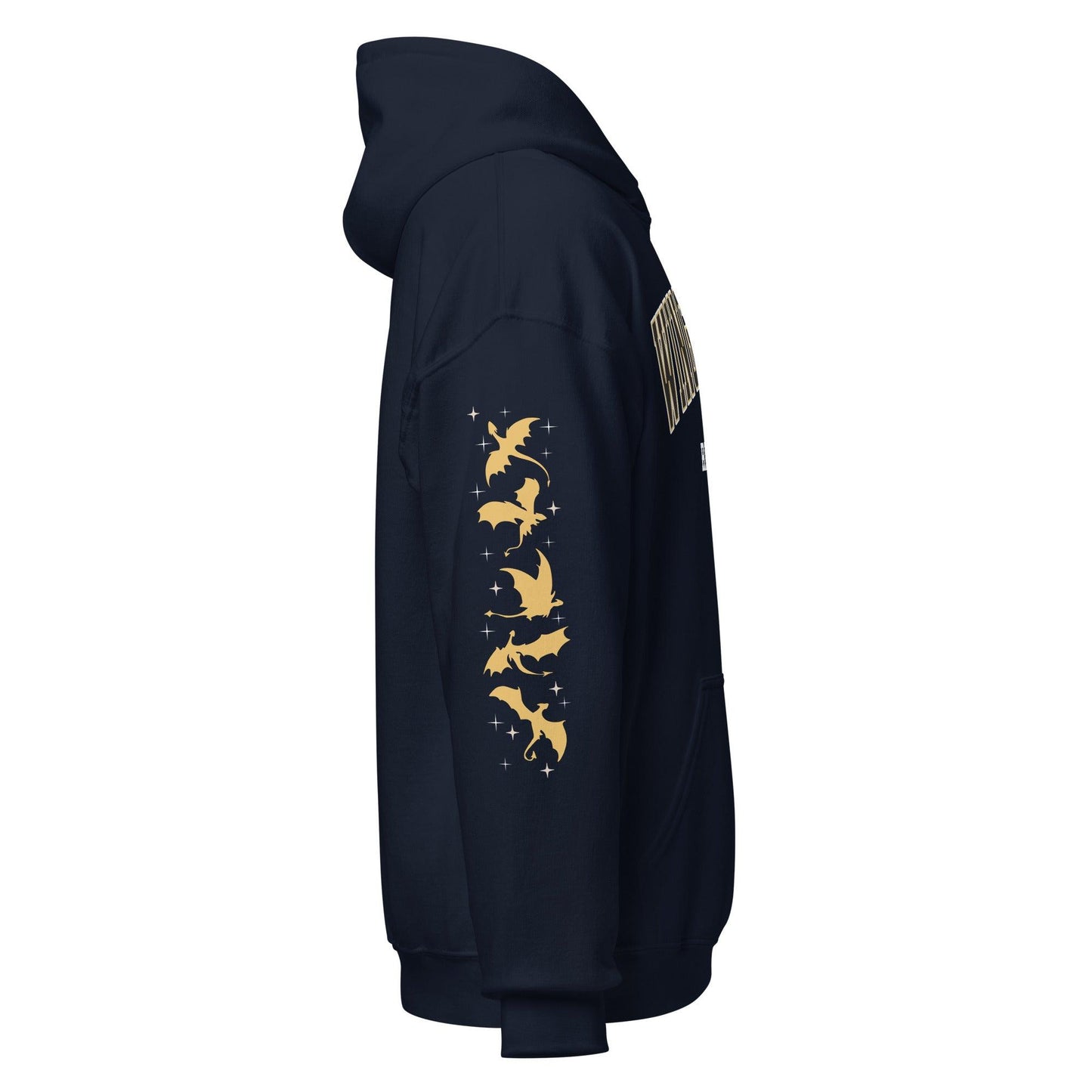 Wingleader Ride or Die Hoodie - The Bean Workshop - fourth wing, hooded sweatshirt, hoodie, iron flame, onyx storm, rebecca yarros