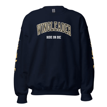 Wingleader Ride or Die Sweatshirt - The Bean Workshop - fourth wing, iron flame, onyx storm, rebecca yarros, sweater, sweatshirt