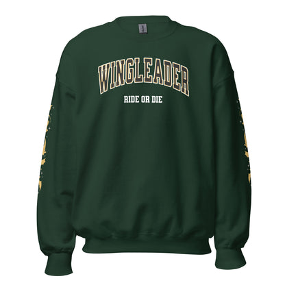 Wingleader Ride or Die Sweatshirt - The Bean Workshop - fourth wing, iron flame, onyx storm, rebecca yarros, sweater, sweatshirt