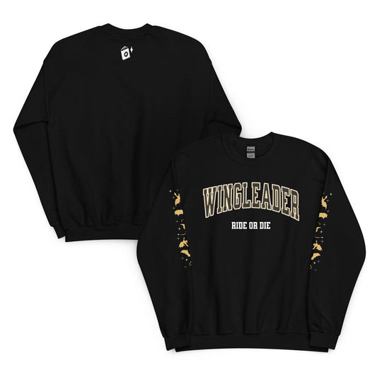Wingleader Ride or Die Sweatshirt - The Bean Workshop - fourth wing, iron flame, onyx storm, rebecca yarros, sweater, sweatshirt
