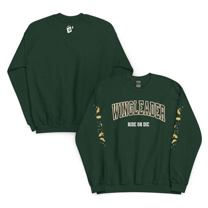 Wingleader Ride or Die Sweatshirt - The Bean Workshop - fourth wing, iron flame, onyx storm, rebecca yarros, sweater, sweatshirt