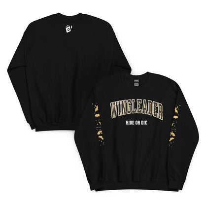 Wingleader Ride or Die Sweatshirt - The Bean Workshop - fourth wing, iron flame, onyx storm, rebecca yarros, sweater, sweatshirt