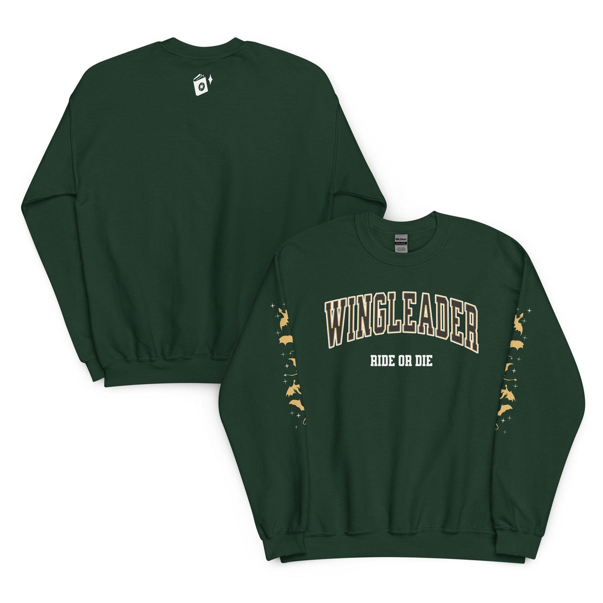 Wingleader Ride or Die Sweatshirt - The Bean Workshop - fourth wing, iron flame, onyx storm, rebecca yarros, sweater, sweatshirt
