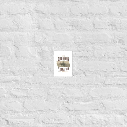 World Bull Riding Federation Rider Poster - The Bean Workshop - Chestnut Springs, Elsie Silver, Poster, reading gift, Reckless, Theo Silva