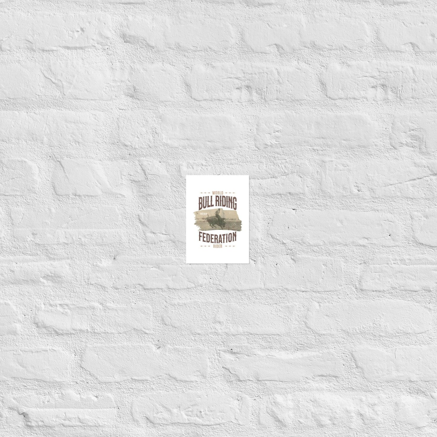 World Bull Riding Federation Rider Poster - The Bean Workshop - Chestnut Springs, Elsie Silver, Poster, reading gift, Reckless, Theo Silva