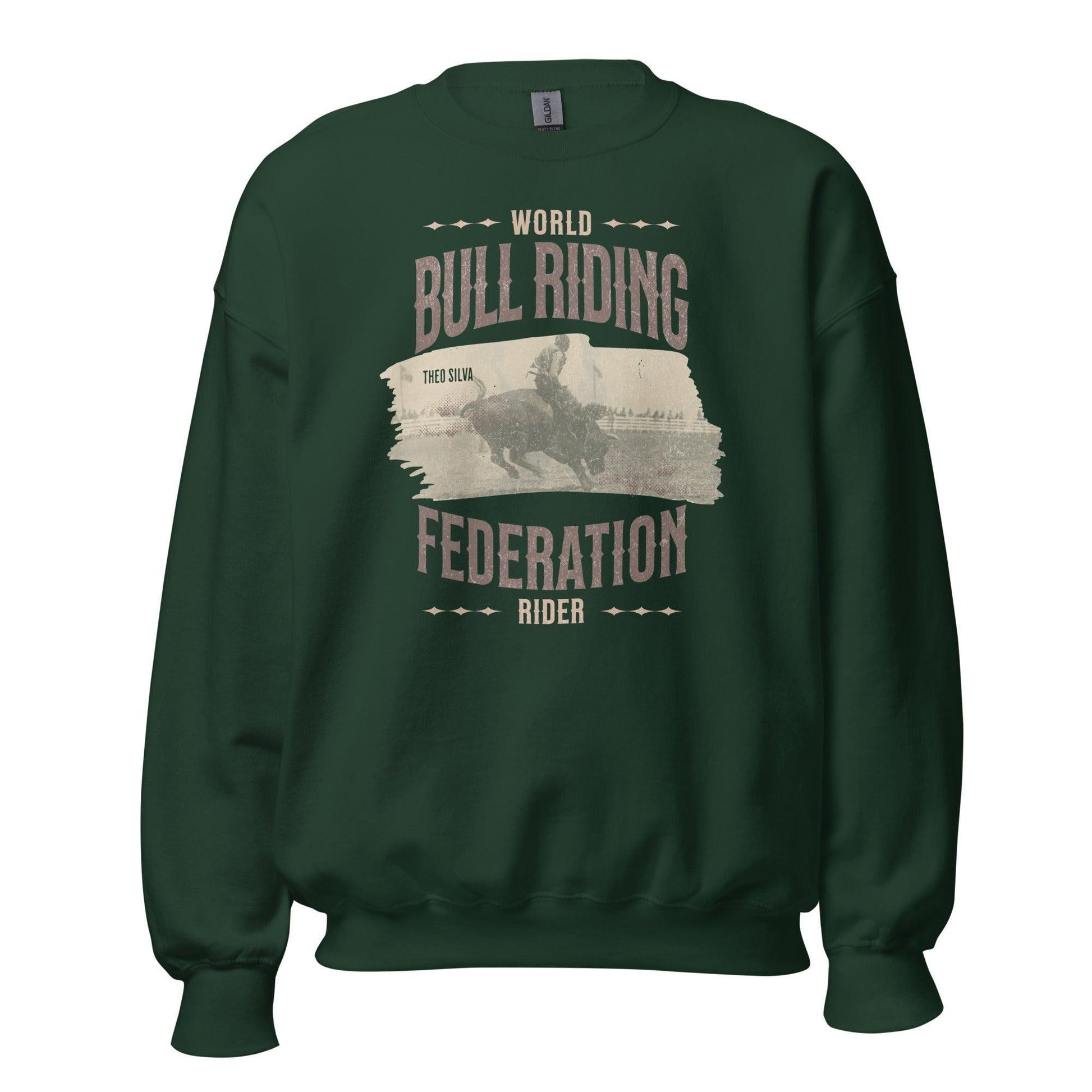 World Bull Riding Federation Rider Sweatshirt - The Bean Workshop - chestnut springs, elsie silver, reckless, sweater, sweatshirt, theo silva