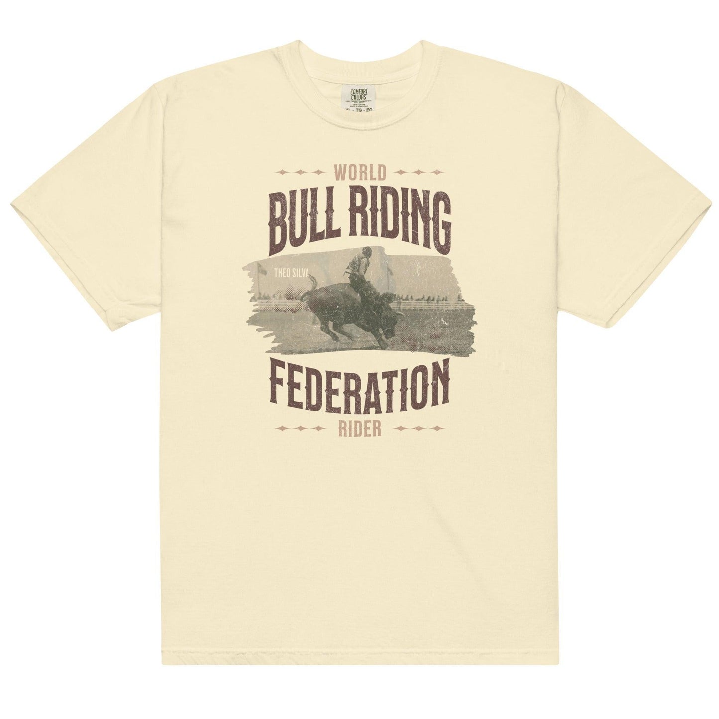 World Bull Riding Federation Rider Tee Shirt - The Bean Workshop - box tee, chestnut springs, elsie silver, reckless, theo silva