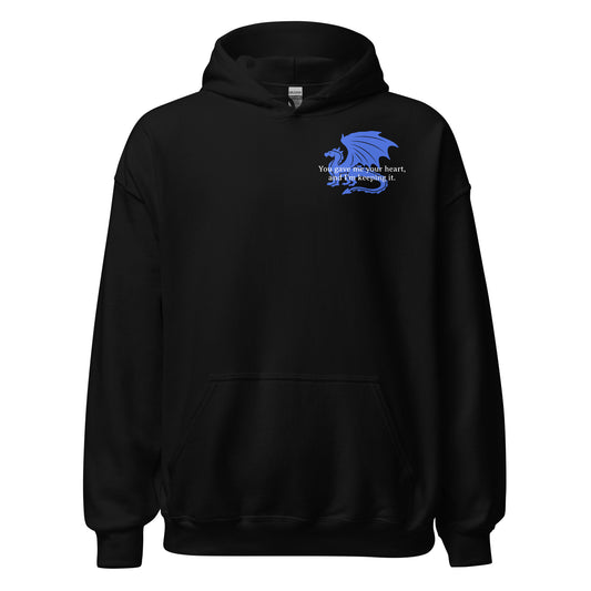 Xaden Riorson Dragon Relic Hoodie - The Bean Workshop - fourth wing, hoodie, rebecca yarros, xaden riorson