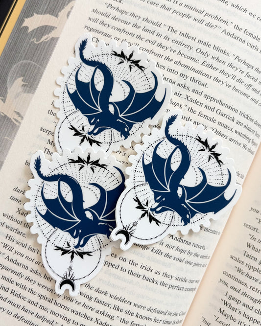Xaden Riorson Dragon Relic Sticker - The Bean Workshop - Basgiath War College, Bookish Gift, bookish sticker, dain aetos, die cut sticker, dragon relic, Empyrean series, fourth wing, Fourth Wing Merch, Fourth Wing Sticker, IMOGEN CARDULO, Liam Mairi, rebecca yarros, Rebecca Yarros Sticker, rhiannon Matthias, ridoc gamlyn, sticker, vinyl sticker, violet sorrengail, xaden riorson, Xaden Riorson sticker