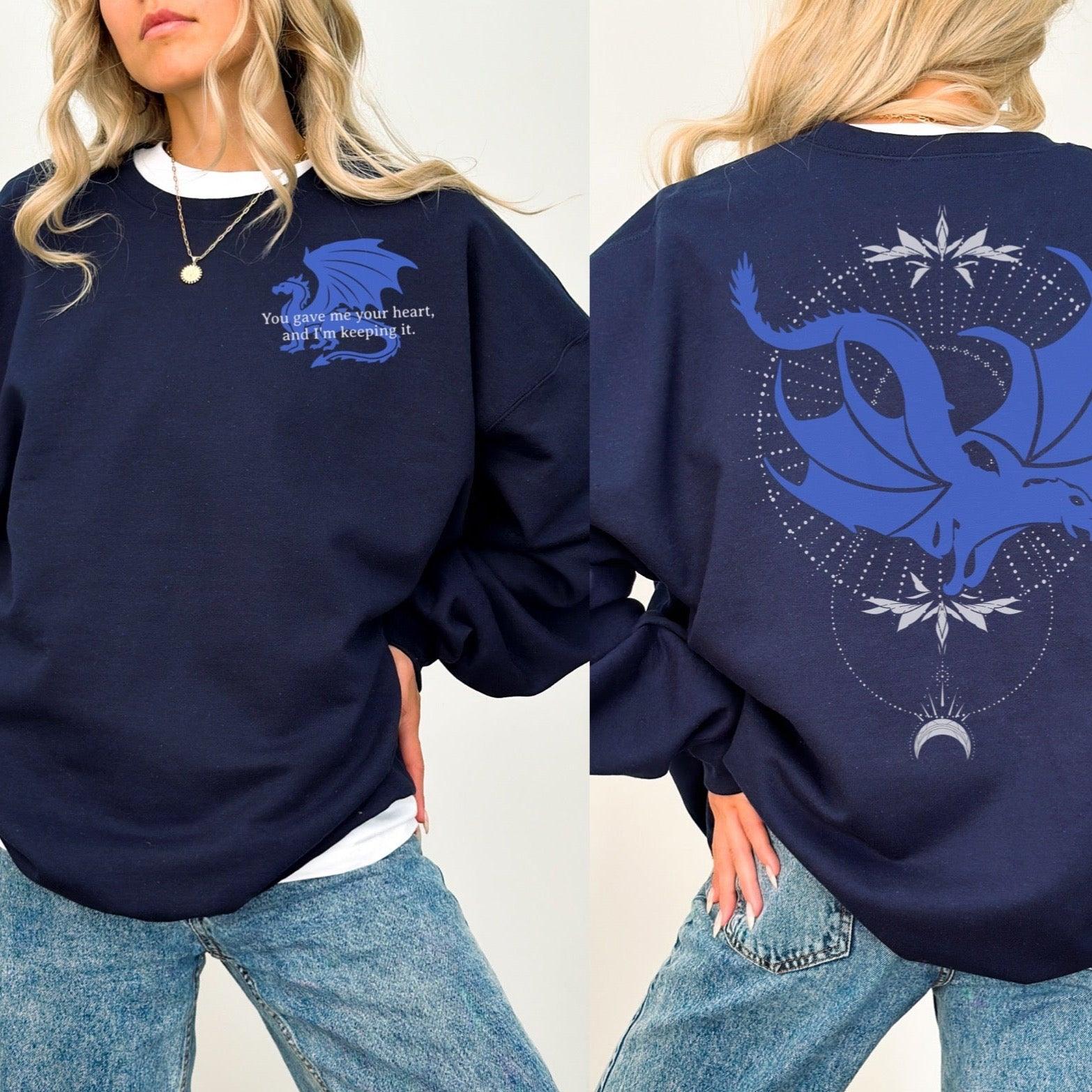 Xaden Riorson Dragon Relic Sweatshirt - The Bean Workshop - fourth wing, rebecca yarros, sweatshirt, xaden riorson