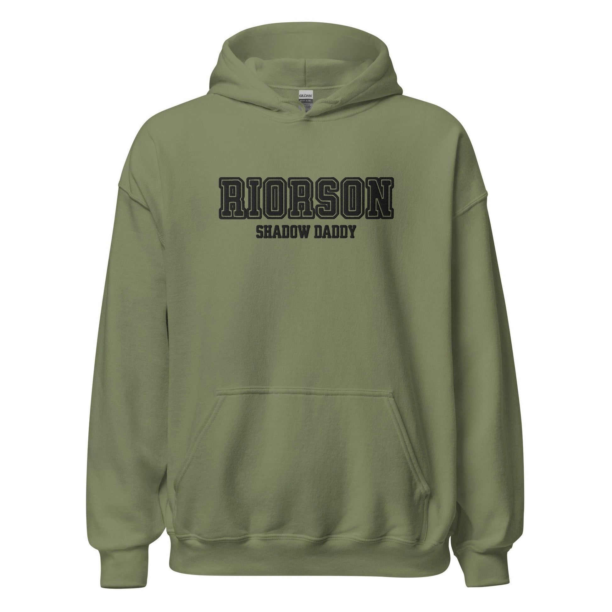 Xaden Riorson Shadow Daddy Embroidered Hoodie - The Bean Workshop - embroidered, fourth wing, hoodie, rebecca yarros, xaden riorson