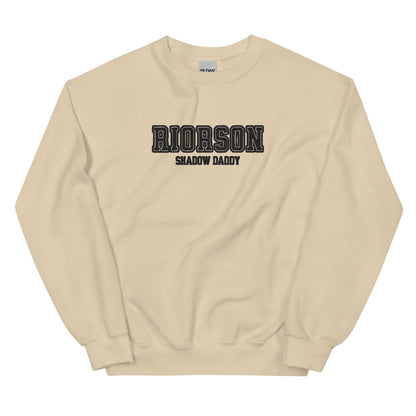 Xaden Riorson Shadow Daddy Embroidered Sweatshirt - The Bean Workshop - embroidered, fourth wing, rebecca yarros, sweatshirt, xaden riorson