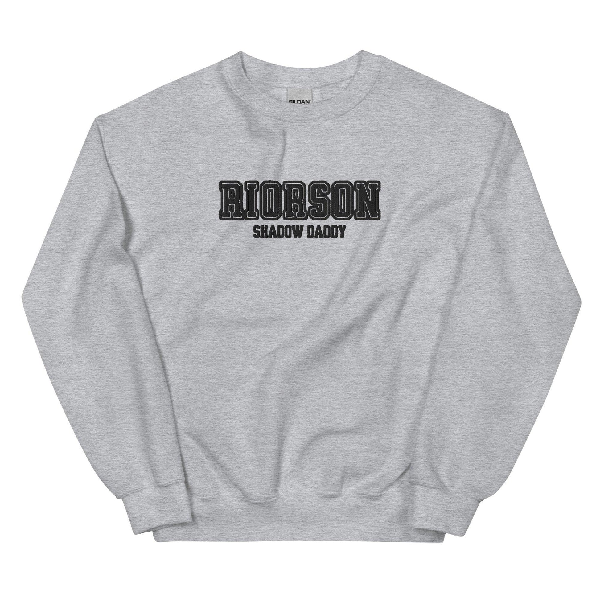 Xaden Riorson Shadow Daddy Embroidered Sweatshirt - The Bean Workshop - embroidered, fourth wing, rebecca yarros, sweatshirt, xaden riorson