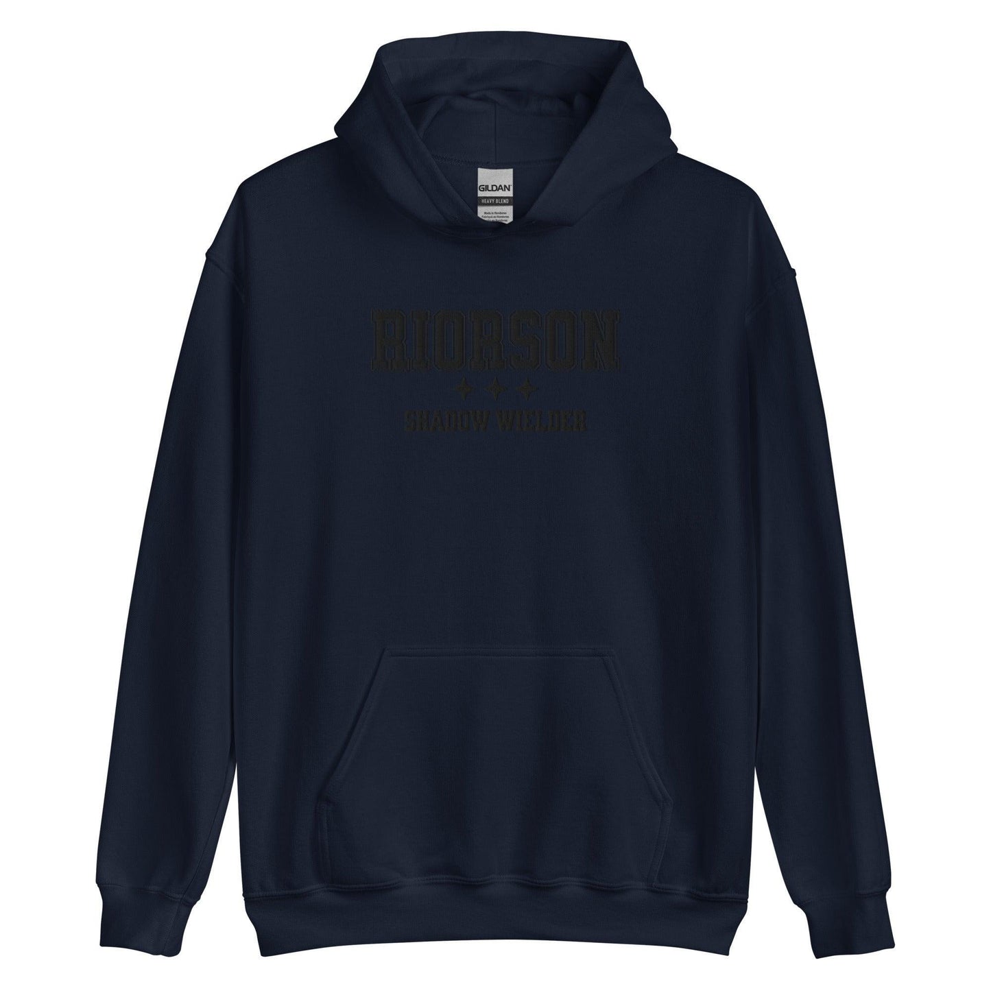 Xaden Riorson Shadow Wielder Embroidered Hoodie - The Bean Workshop - embroidered, fourth wing, hoodie, rebecca yarros, xaden riorson