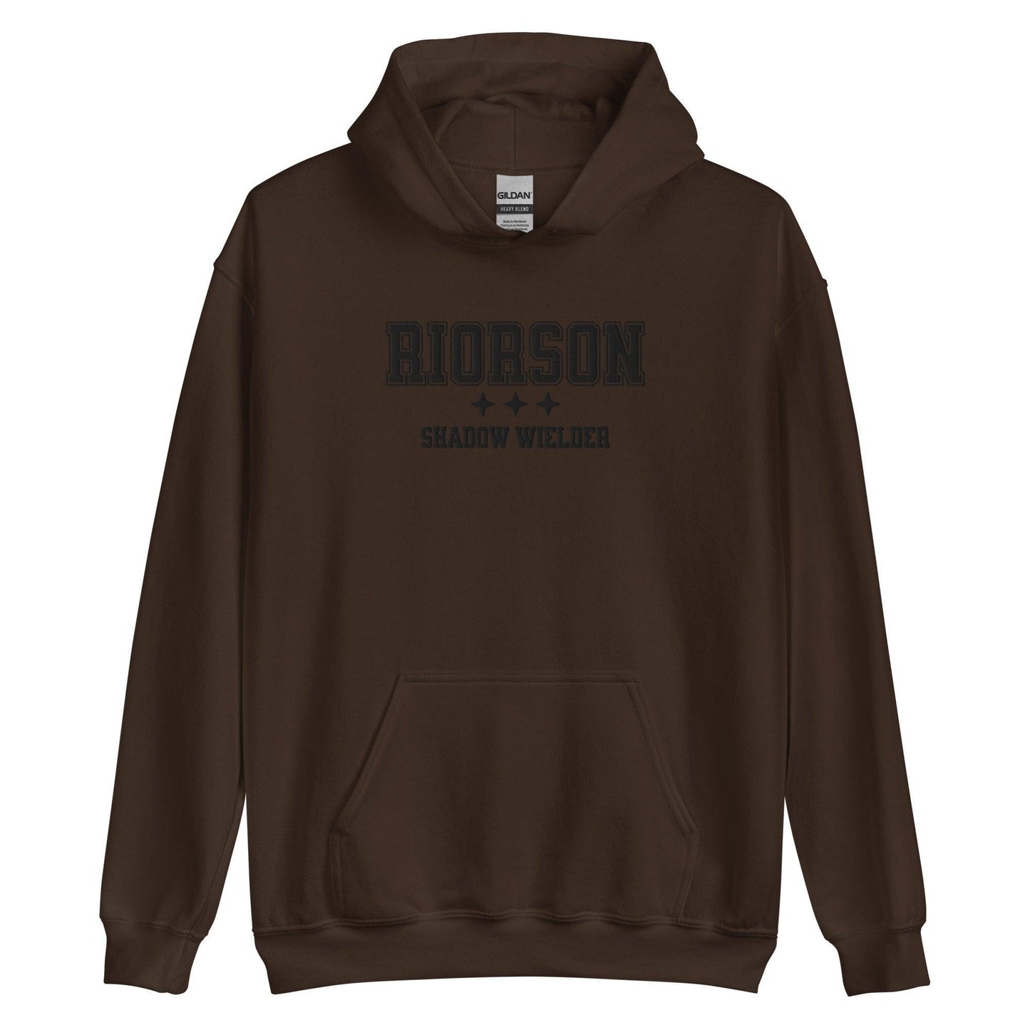 Xaden Riorson Shadow Wielder Embroidered Hoodie - The Bean Workshop - embroidered, fourth wing, hoodie, rebecca yarros, xaden riorson