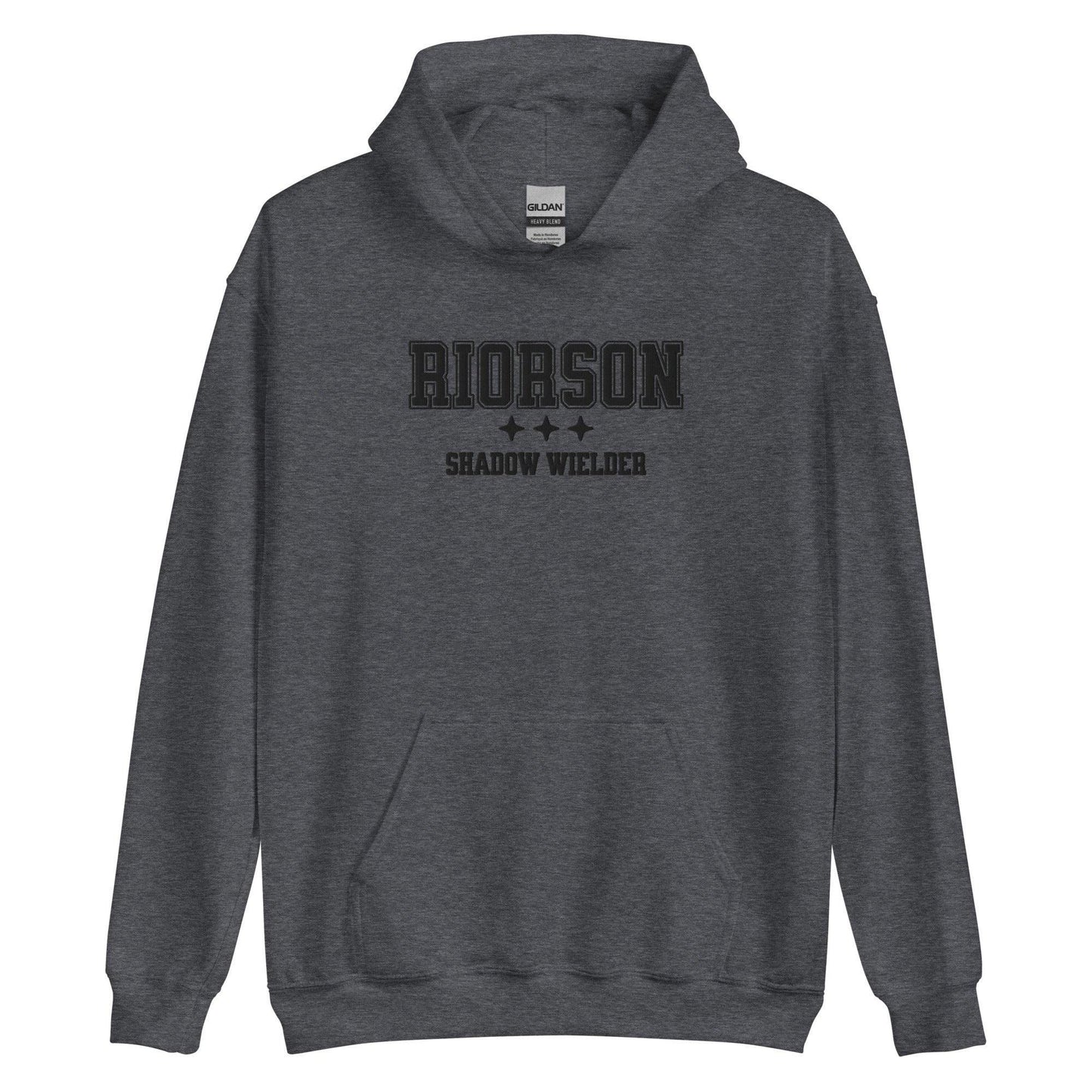 Xaden Riorson Shadow Wielder Embroidered Hoodie - The Bean Workshop - embroidered, fourth wing, hoodie, rebecca yarros, xaden riorson