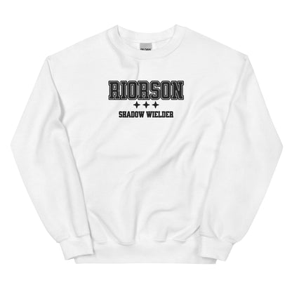 Xaden Riorson Shadow Wielder Embroidered Sweatshirt - The Bean Workshop - embroidered, fourth wing, iron flame, onyx storm, rebecca yarros, sweatshirt