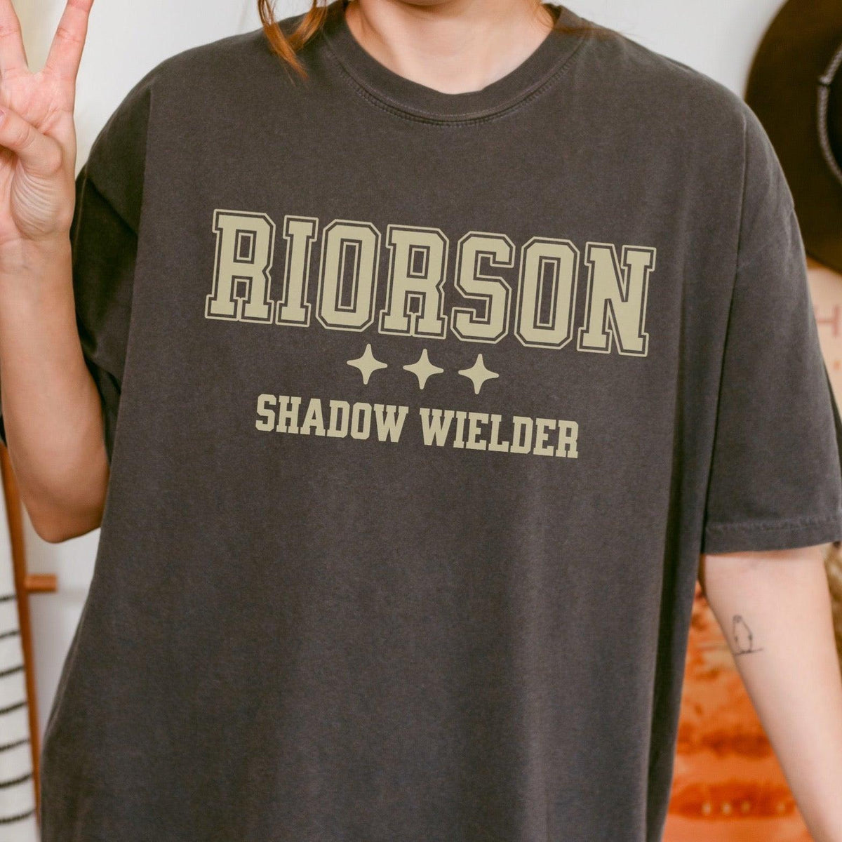 Xaden Riorson Shadow Wielder Tee Shirt - The Bean Workshop - box tee, fourth wing, rebecca yarros