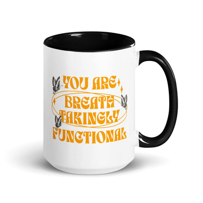 You Are Breathtakingly Functional Mug - The Bean Workshop - carissa broadbent, ceramic, cup, daughter of no worlds, mug