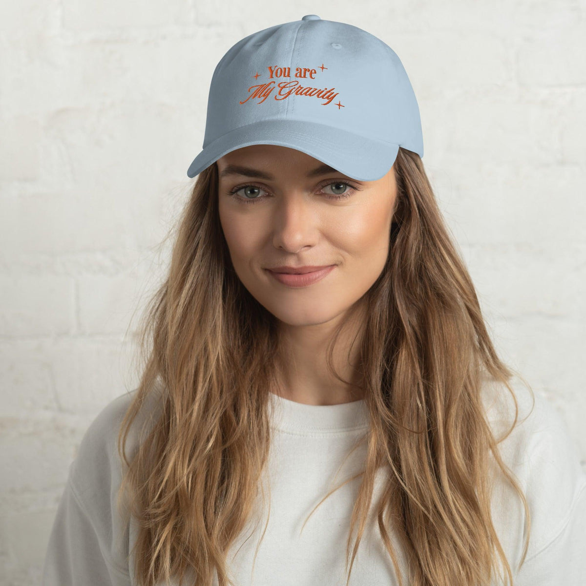 You Are My Gravity Violet and Xaden Embroidered Dad Hat - The Bean Workshop - embroidered, fourth wing, hat, rebecca yarros, violet sorrengail, xaden riorson