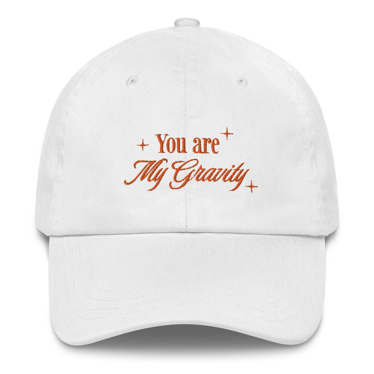 You Are My Gravity Violet and Xaden Embroidered Dad Hat - The Bean Workshop - embroidered, fourth wing, hat, rebecca yarros, violet sorrengail, xaden riorson