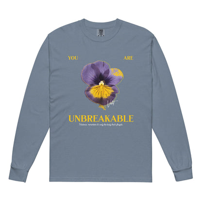 You Are Unbreakable Xaden and Violet Heavyweight Long Sleeve Shirt - The Bean Workshop - fourth wing, heavyweight long sleeve, rebecca yarros, violet sorrengail, xaden riorson
