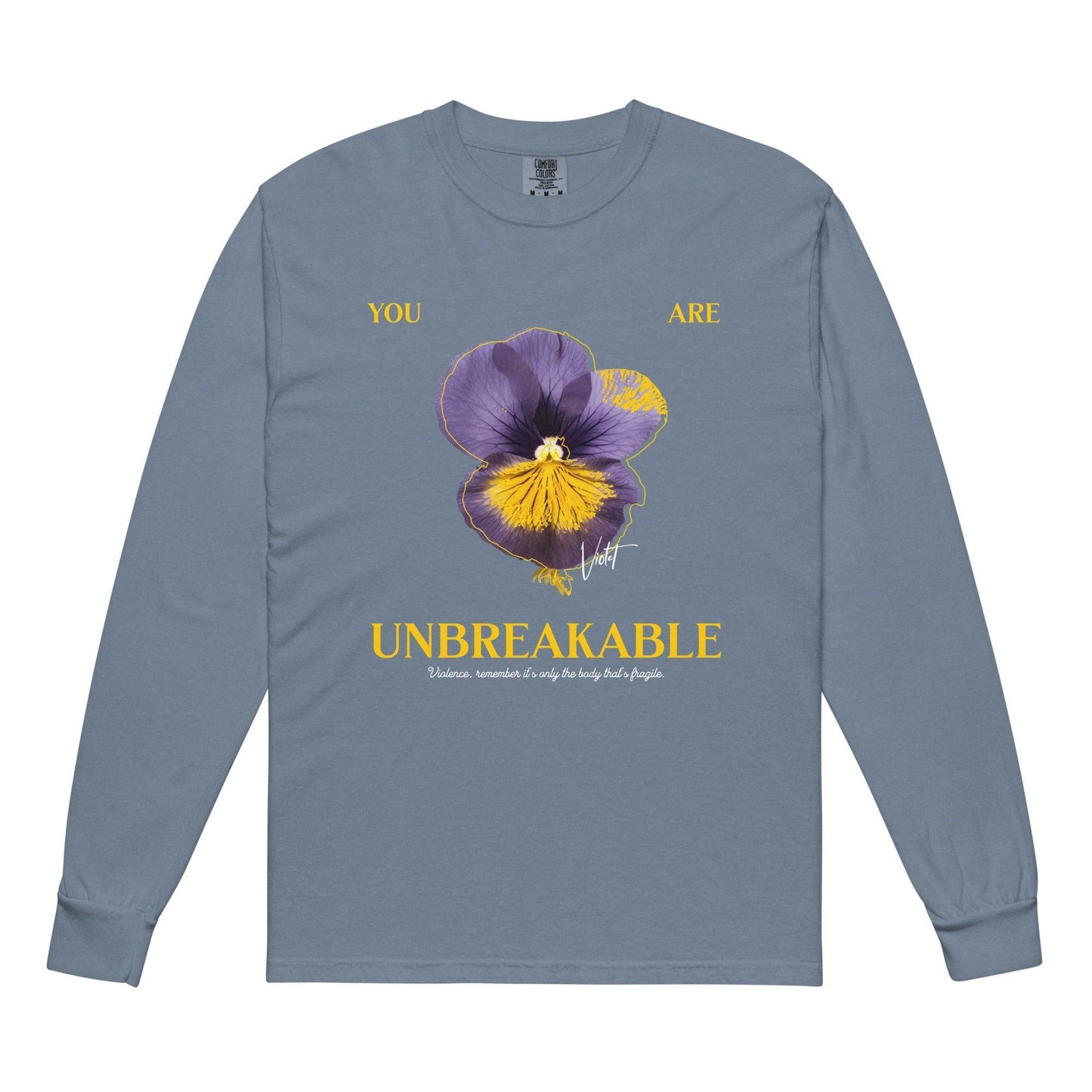 You Are Unbreakable Xaden and Violet Heavyweight Long Sleeve Shirt - The Bean Workshop - fourth wing, heavyweight long sleeve, rebecca yarros, violet sorrengail, xaden riorson