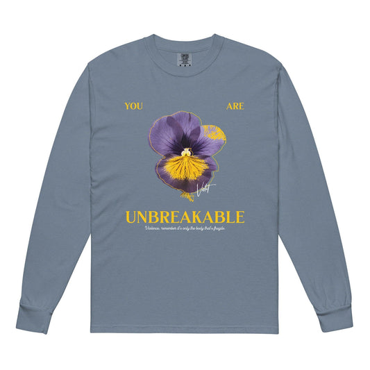 You Are Unbreakable Xaden and Violet Heavyweight Long Sleeve Shirt - The Bean Workshop - fourth wing, heavyweight long sleeve, rebecca yarros, violet sorrengail, xaden riorson
