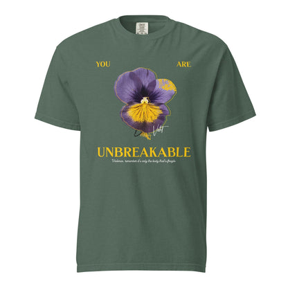 You Are Unbreakable Xaden and Violet Tee Shirt - The Bean Workshop - box tee, fourth wing, rebecca yarros, violet sorrengail, xaden riorson