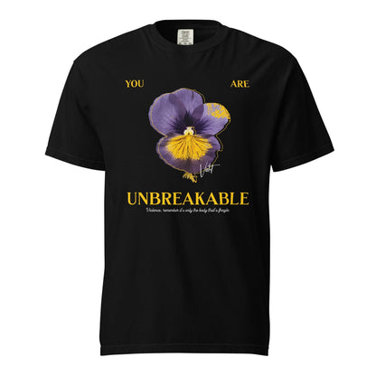 You Are Unbreakable Xaden and Violet Tee Shirt - The Bean Workshop - box tee, fourth wing, rebecca yarros, violet sorrengail, xaden riorson