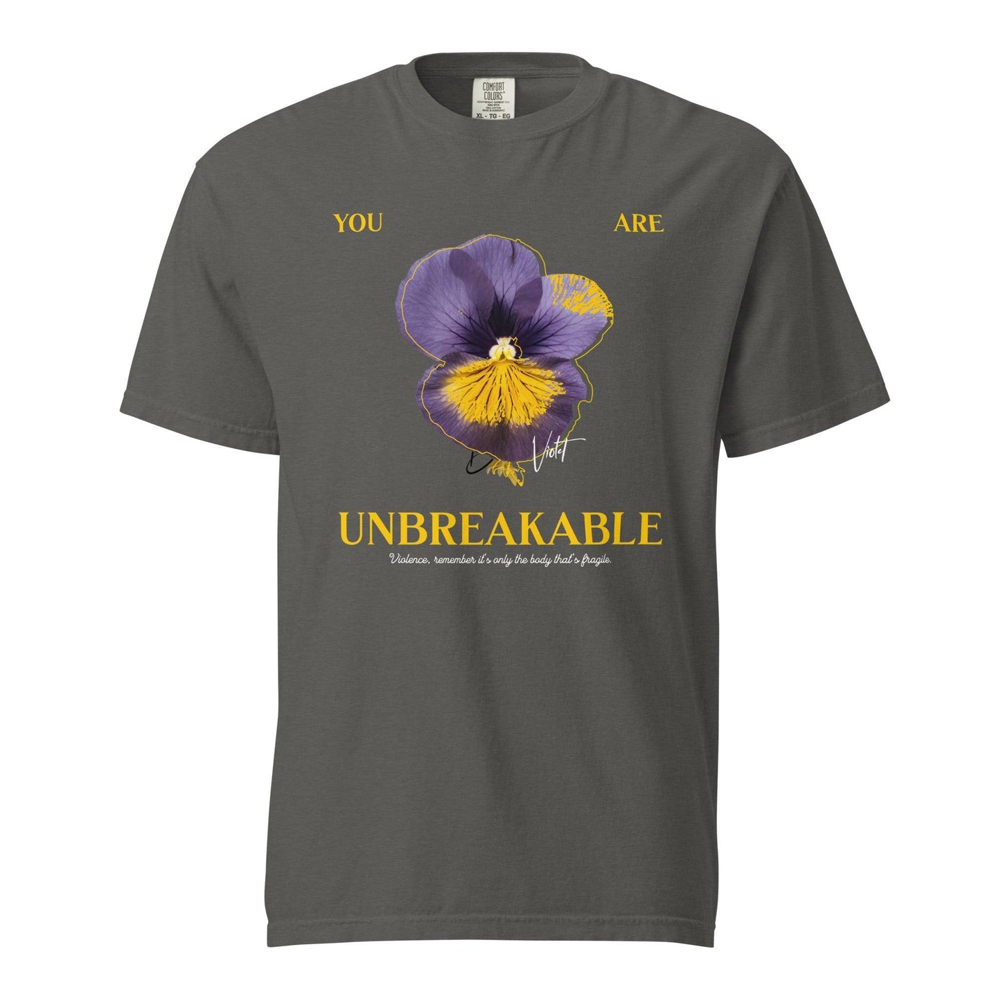 You Are Unbreakable Xaden and Violet Tee Shirt - The Bean Workshop - box tee, fourth wing, rebecca yarros, violet sorrengail, xaden riorson