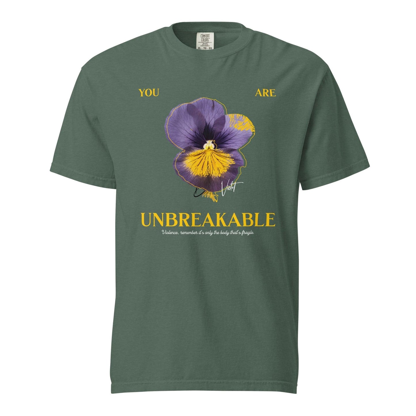 You Are Unbreakable Xaden and Violet Tee Shirt - The Bean Workshop - box tee, fourth wing, rebecca yarros, violet sorrengail, xaden riorson