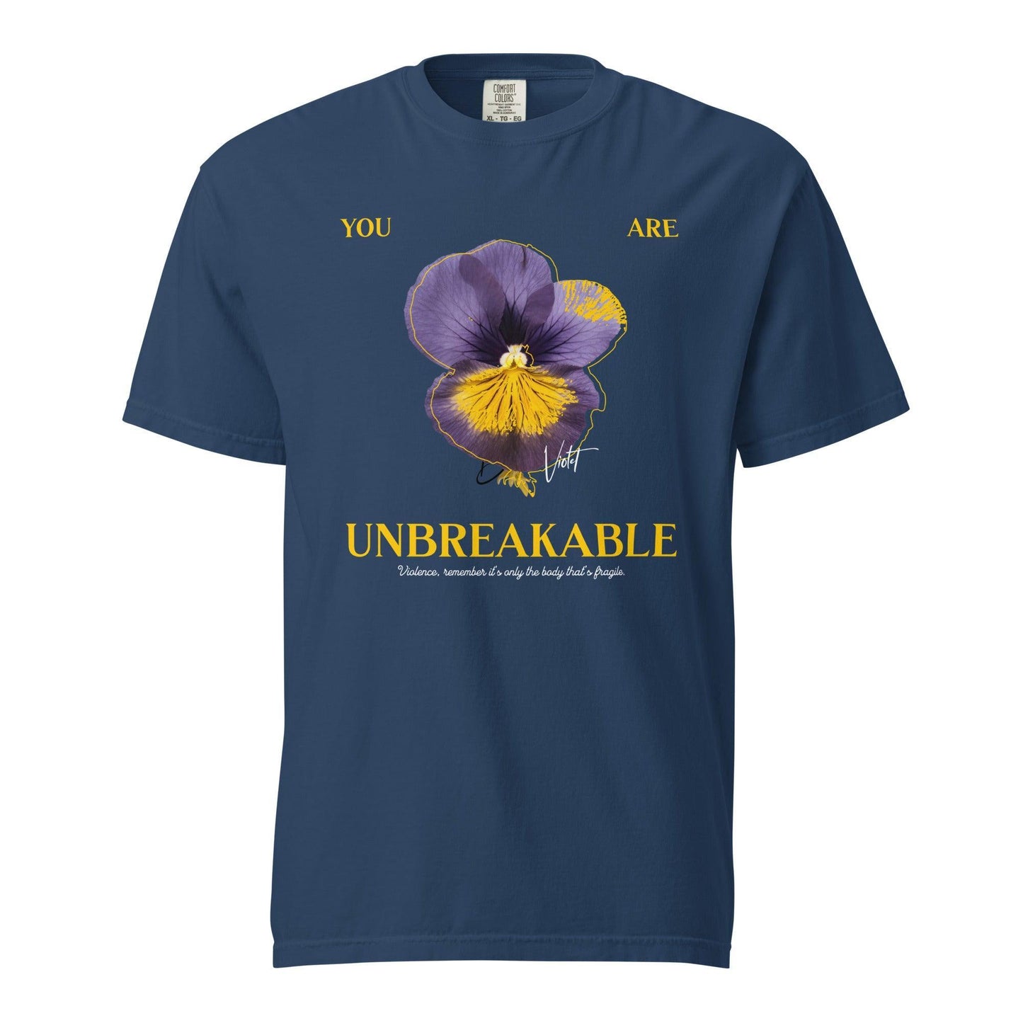 You Are Unbreakable Xaden and Violet Tee Shirt - The Bean Workshop - box tee, fourth wing, rebecca yarros, violet sorrengail, xaden riorson