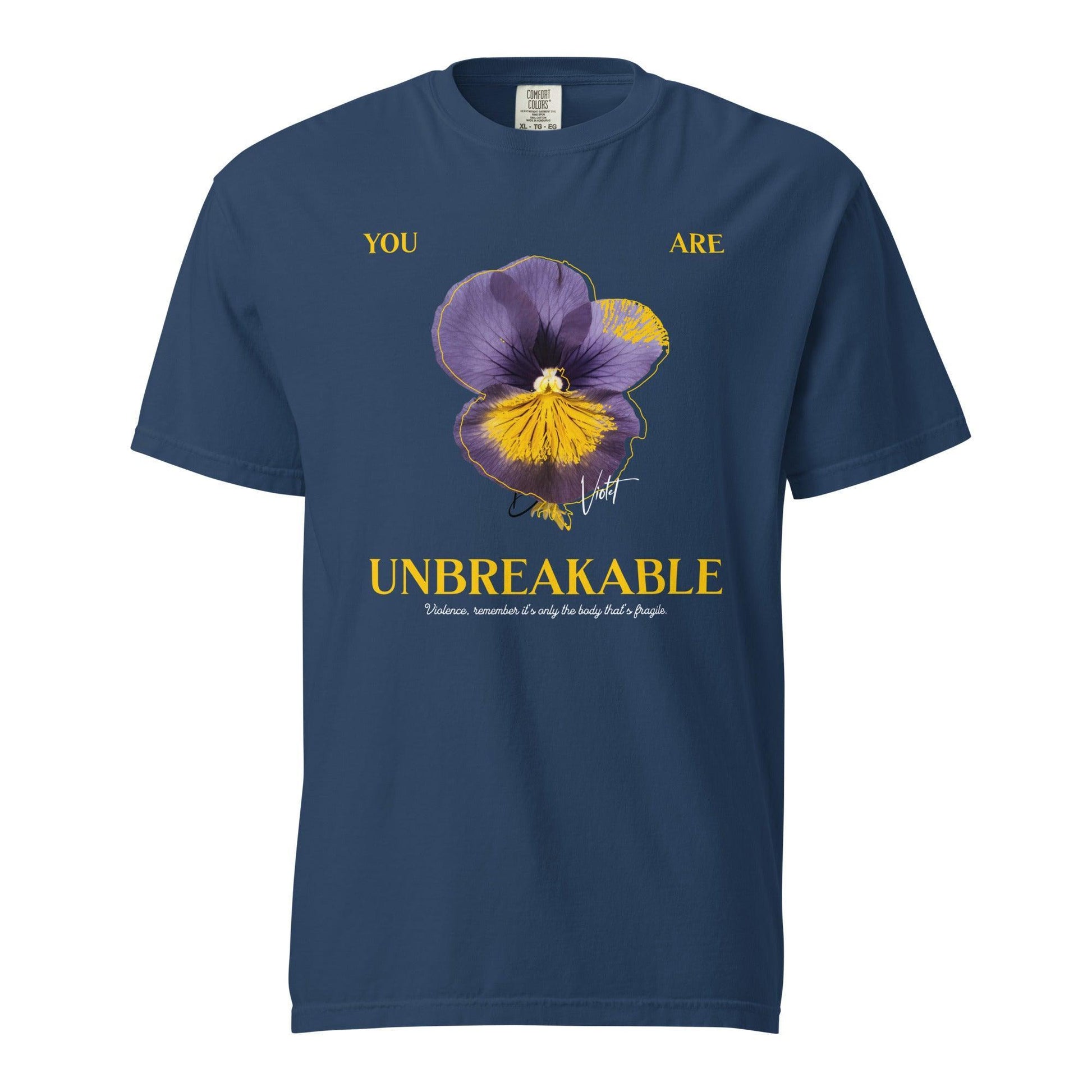 You Are Unbreakable Xaden and Violet Tee Shirt - The Bean Workshop - box tee, fourth wing, rebecca yarros, violet sorrengail, xaden riorson