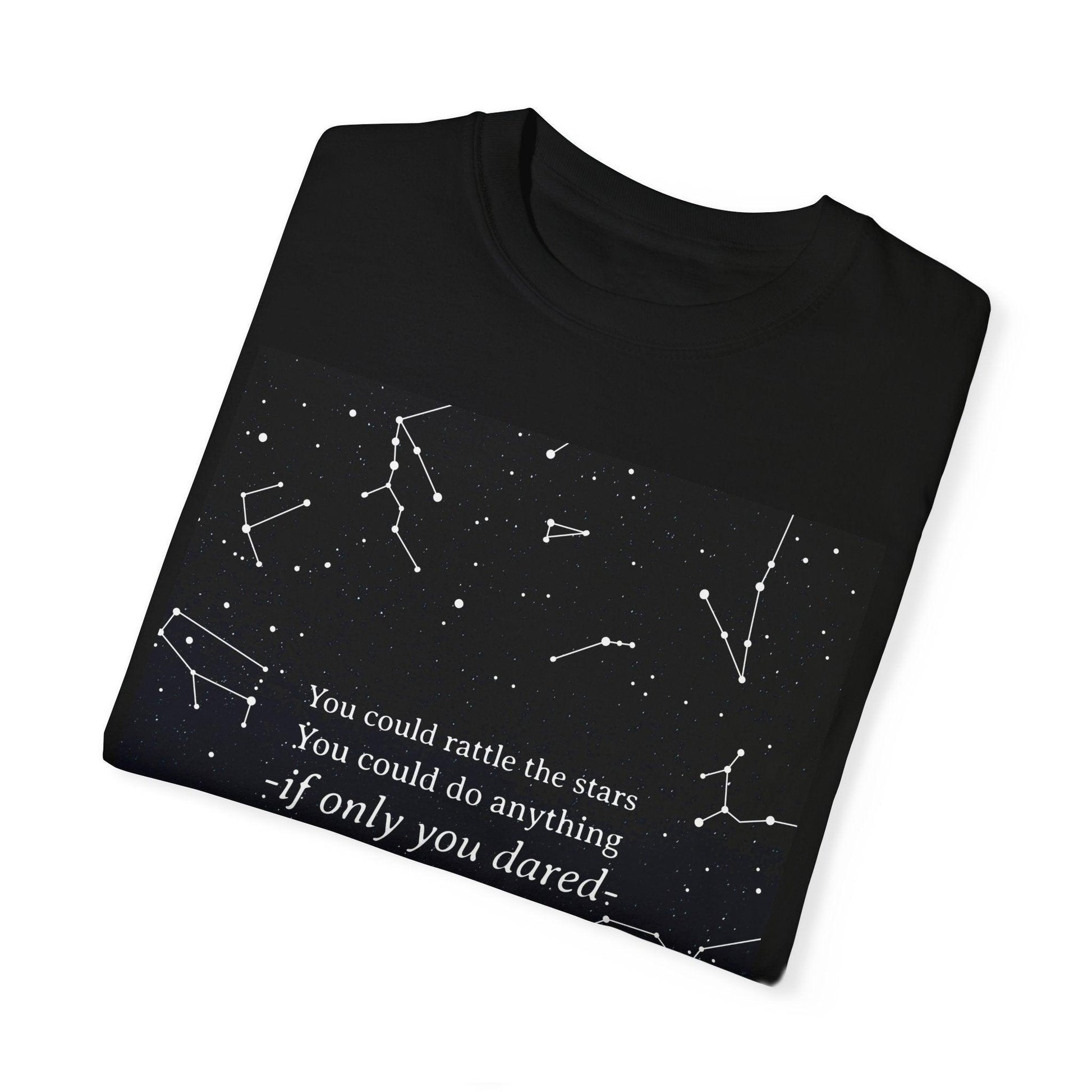 You Could Rattle The Stars Tee Shirt - The Bean Workshop - box tee, sarah j. maas, tog